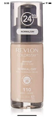 6x REVLON COLORSTAY 24HR FOUNDATION MAKEUP NORMAL/DRY SKIN 110 IVORY