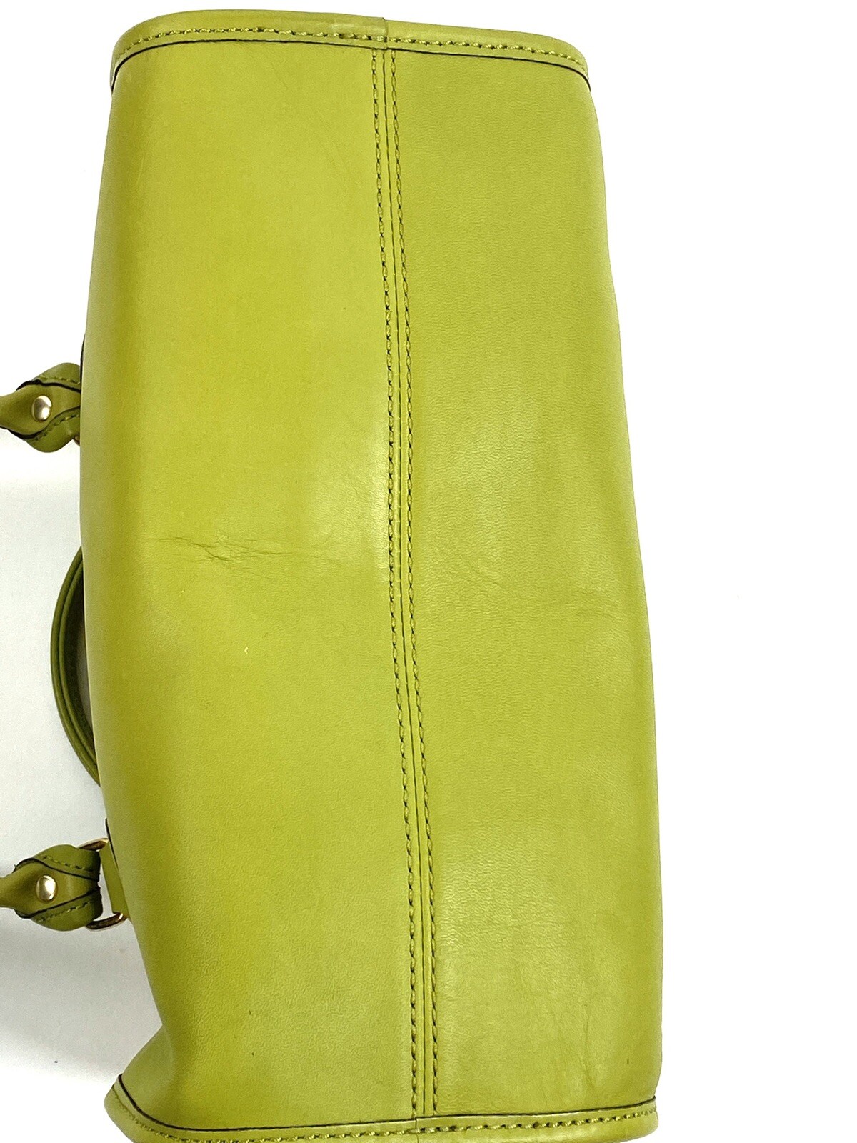 Vintage Coach Bag 17995 RARE Lime Green Madison Bag S… Gem