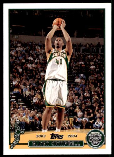 2003-04 Topps Elden Campbell Seattle SuperSonics #154 - Picture 1 of 2