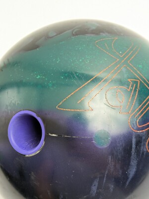 Hammer Taboo Bowling Ball 15lb Blue Purple Green Swirl (14lb 15oz