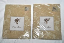  Fino Lino CHATEAU Standard Shams Camel Beige PAIR (2) NEW!!!!
