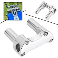 4" Handlebar Risers w/Top Clamp For Harley 1" Bar Low Rider Road King Sportster