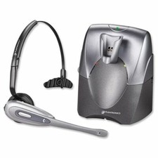 Plantronics CS60 Inalámbrico Sobre Teléfono Auriculares Sistema Probado Funciona