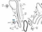 Tendeur de chaîne de distribution moteur Mercedes-Benz A2760500611 neuf d'origine OEM