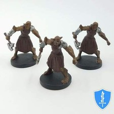 Bugbear battleaxe x3 - Monster Menagerie 2 12 D D Miniature