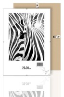 Rahmenloser Bilderrahmen, BildträGer Mit Clip, Rahmen Kunstglas Plexi 20X30 Cm
