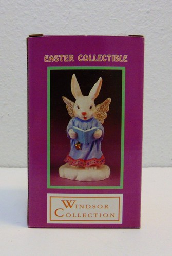 World Bazars Windsor Collezione Pasqua Coniglietto Coniglietto con Libro Statuina Resina - Foto 6 di 9