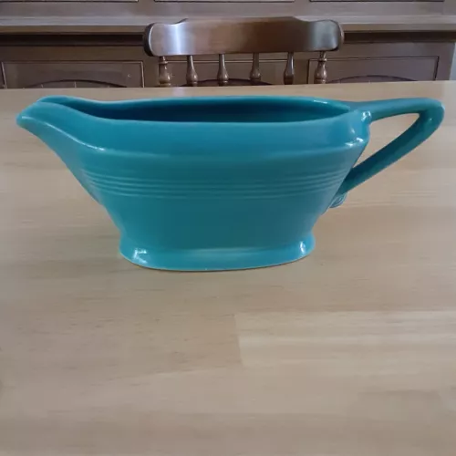 Vintage Harlequin HLC Fiesta Sauce Gravy Boat Turquoise Fiestaware
