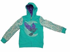 Lucky Brand Girl's Plush-Lined Full Zip Hoodie Sprinkler