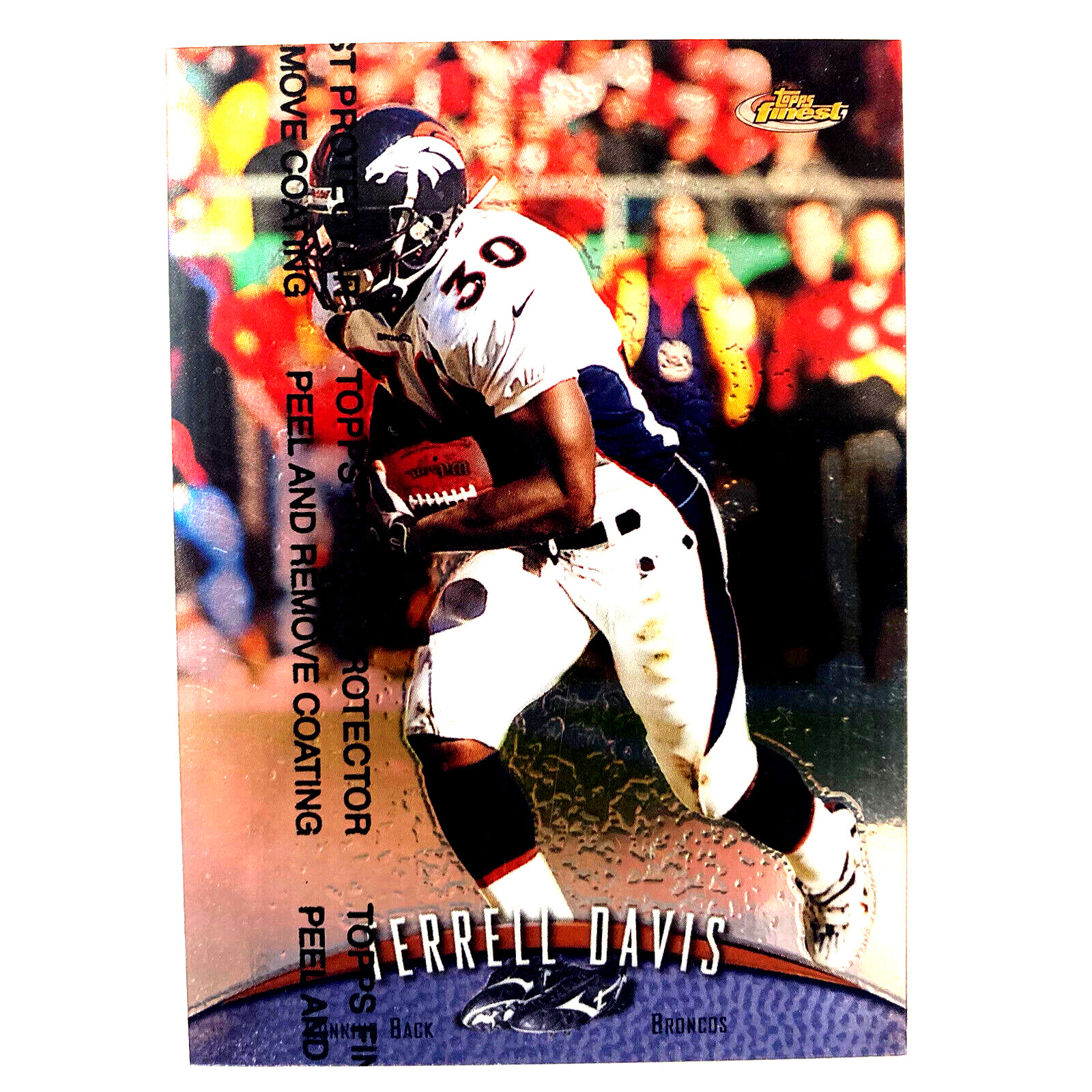 Terrell Davis 1998 Topps Finest Card #200 NFL HOF Denver Broncos