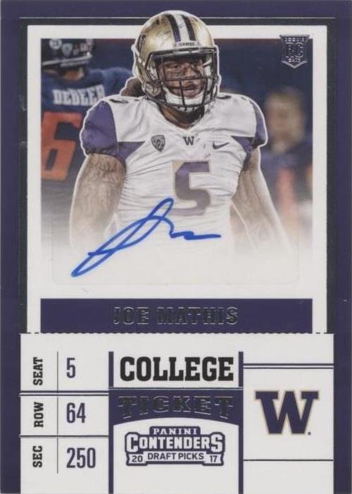 2017 Panini Contenders Draft Picks Joe Mathis #294 - 1 of 2