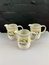 3 x Marks Spencer M&S Wild Fruits 1 Pint Jugs 13 cm High Last Set