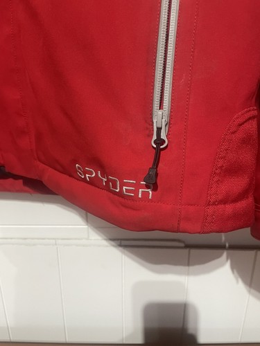Spyder isolierte Skijacke Erwachsene 2XL rot schwarz Town of Vail GMC Herren - Bild 2 von 8