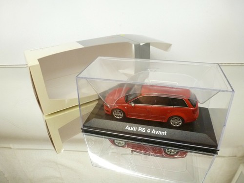 MINICHAMPS 0509213 AUDI RS4 AVANT B7 - RED 1:43 - GOOD IN DEALER BOX - Bild 4 von 9