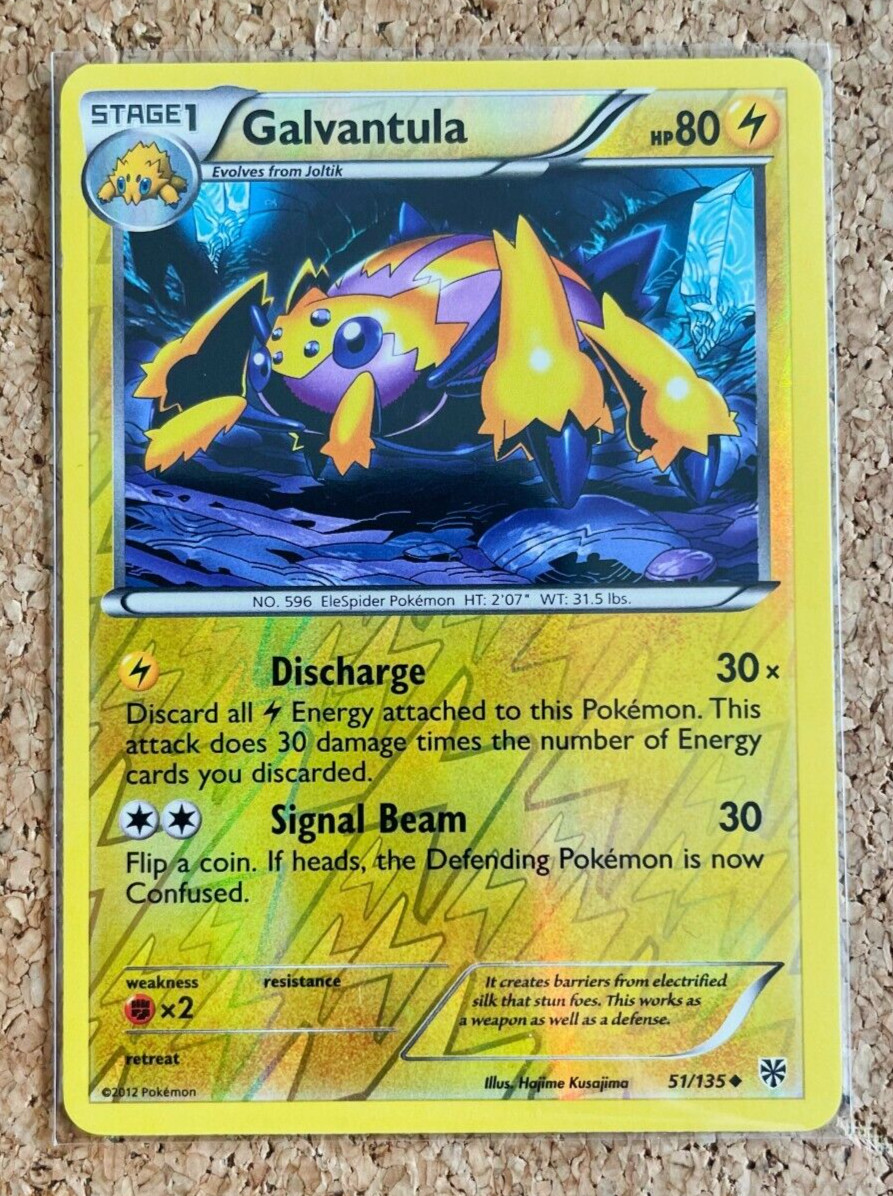 GALVANTULA 51/135 REVERSE HOLO PLASMA STORM POKEMON