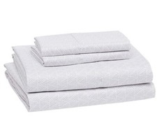 Amazon Basics Lightweight Super Soft Easy Care Microfiber Bed Sheet Set with 14"