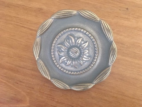 Antique Brass Knob Round Ornate Cabinet Dresser Hardware Bob Mackie