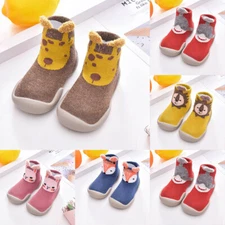 Cotton Shoes Warm Winter Anti-slip Kids Slippers Socks Baby Girl Boys Toddler