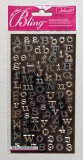 Mini Silver Foil Alphabet Letters  Numbers Scrapbooking Stickers by Jolee's