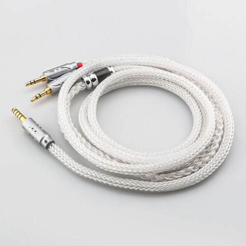 Hi-End Pure Silver Wire Upgraded HIfiman Headphone Cable 4.4mm Plug to 2x 3.5mm - Picture 6 of 9