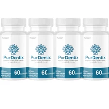 Purdentix Oral Probiotic Support Healthy Teeth and Gums Pur Dentix - 4 Bottles