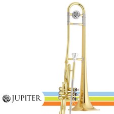 Jupiter JTB720VRQ Key of C Lacquer Valve Trombone w/ Rose Bell Case