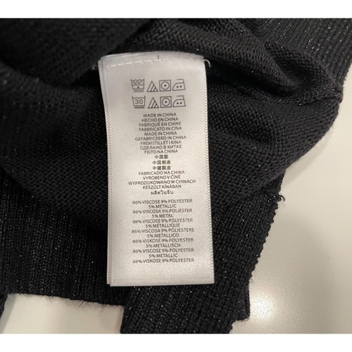 Michael Kors Pullover Black Glitter Tunic Sweater Large Long Sleeves Career Work - Picture 4 of 9