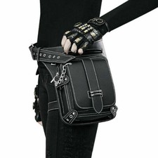 Steampunk Vintage Womens Waist Leg Hip Bag Bum Pack Rock Gothic Punk Leather Bag