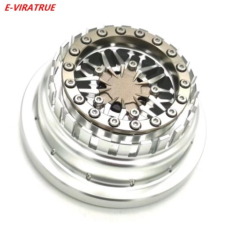 E-VIRATRUE Aluminum Wheel For ARRMA MOJAVE&FIRETEAM 1/7&SENTON 1/10 Silver 1pcs - Picture 32 of 32