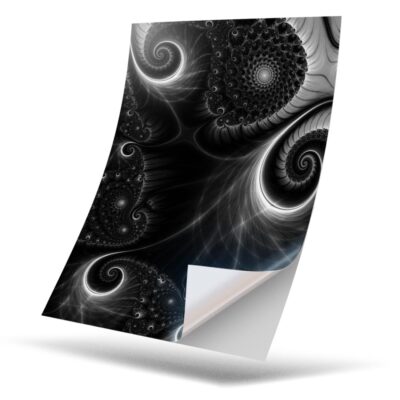 One Sticker Bw 1 x Vinyl Sticker A4 - BW - Pattern Swirls #41623 | eBay UK