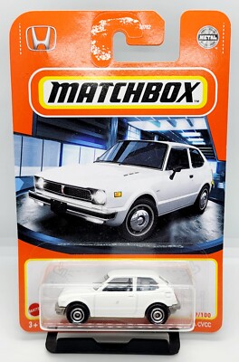 2021 Matchbox MBX 1976 Honda CVCC White Toy Car New 