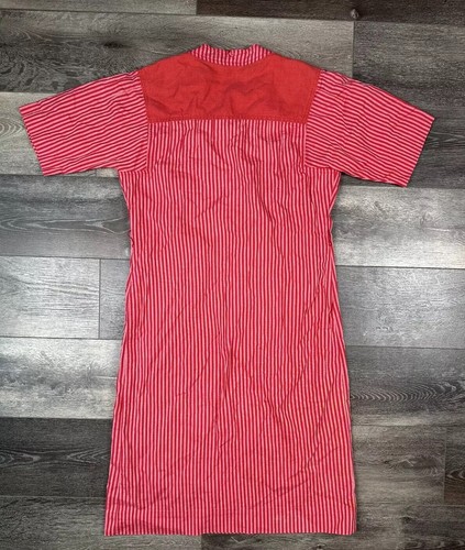 Abito mod vintage anni 60 rosso a righe made in Italy taglia 8 Lydia De Roma - Foto 2 di 13