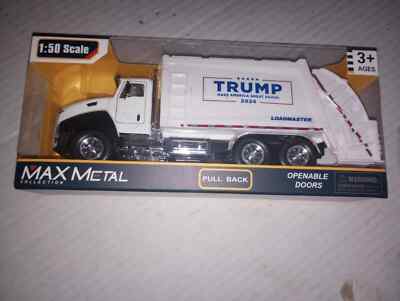 Max Metal Donald Trump MAGA Take Out The Garbage Truck  2024 1:50 Scale NIB