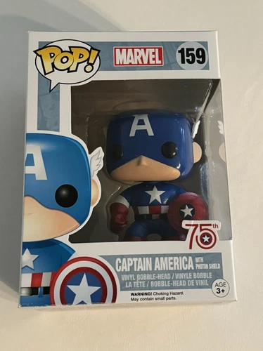Funko Pop! Vinyl: Marvel - Captain America with Photon Shield - Vaulted