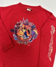 Vintage Shonen Jump Yugioh Graphic Kids Long Sleeve Shirt 16.75x18.25 Large/M