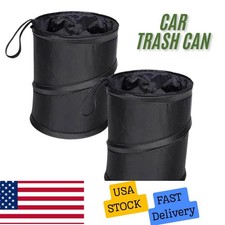 Collapsible Pop-Up Car Trash Can - 2 Pack, Multipurpose Bin for Home  Auto
