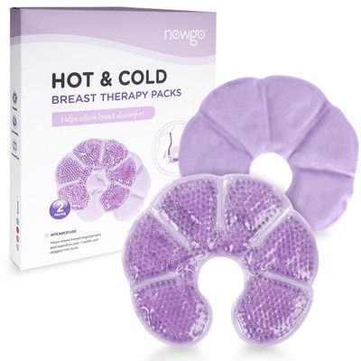 Breast Ice Pack 2 Pack Gel Ice Pack for Breast Surgery, Reusable Nursing Ice Pac