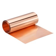 Copper Sheet Roll 3500mm x 100mm x 0.08mm Pure Strip Flashing Metal Foil Plate