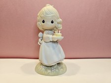 Precious Moments MAY YOUR BIRTHDAY BE A BLESSING Figurine 524301 Porcelain 1990