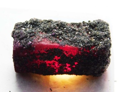 Natural Powerful Healing Dyed 24.89 Carat Earth Mined Uncut Red Rough CERTIFIED