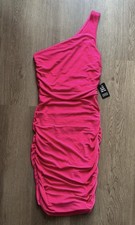 Express New Women’s Fuchsia Body Contour One Shoulder Dress Size XS