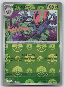Pokemon Card Accelgor (Poke Ball Pattern) Uncommon SV: White Flare 009/086 NM