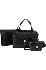 Joy CleanBoss Expandable Pop Tote w/ Belt Bag & New Cooler Bag Black