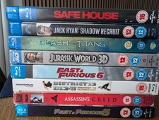 Blu-ray Action Adventure Bundle 8 Movies