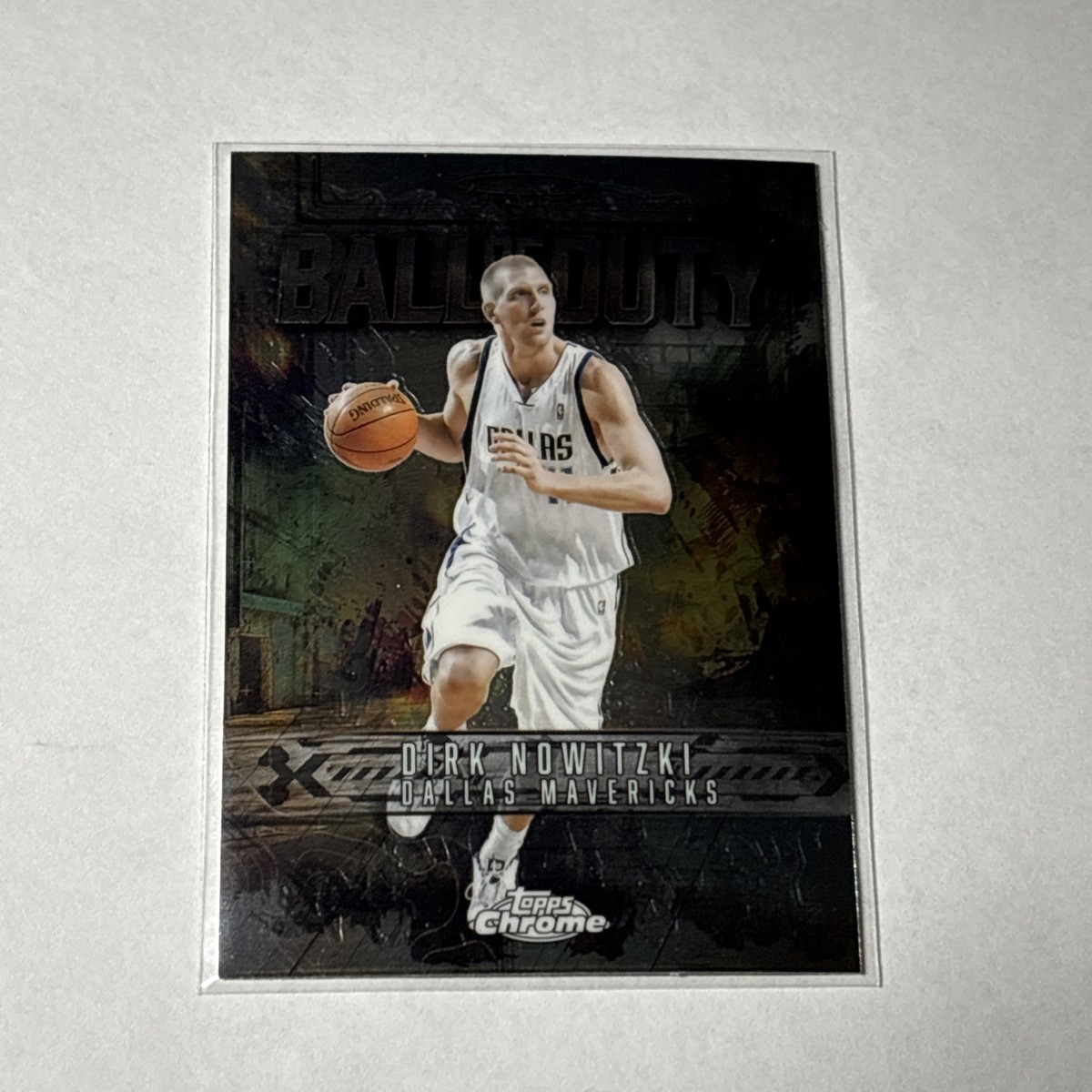 2025-26 Topps Chrome DIRK NOWITZKI Ball Of Duty INSERT Mavs BD-17