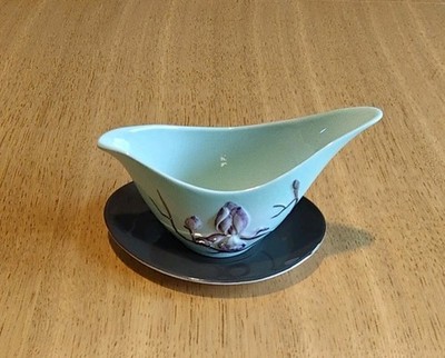 50er Jahre neuwertige Carlton Ware Sauciere im australischen Magnolien Design
