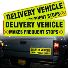 2PCS Reflective Delivery Driver Magnet for Car,Eye-Catching Frequent Stops Car M