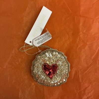 Monsun Accessoire Jammie Dodger Pailletten Perlen Weihnachten Hängedeko Neu