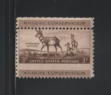 US EFO ERROR Stamps 1078 Wildlife, Antelope: Design change Misperf. MNH