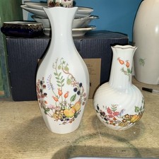 Aynsley Somerset Fine Bone China Vases X2 Excellent Condition